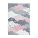 Tappeto per bambini rosa e grigio 140x200 cm Bambi - Ayyildiz Carpets
