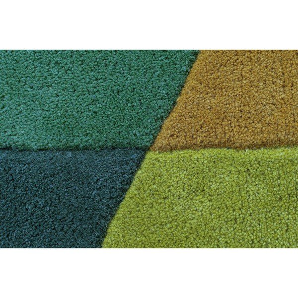 Tappeto in lana giallo/verde 80x150 cm Prism - Flair Rugs-image-4