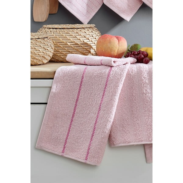 Set di strofinacci in cotone 6 pz 30x50 cm Sofya – Foutastic-image-1