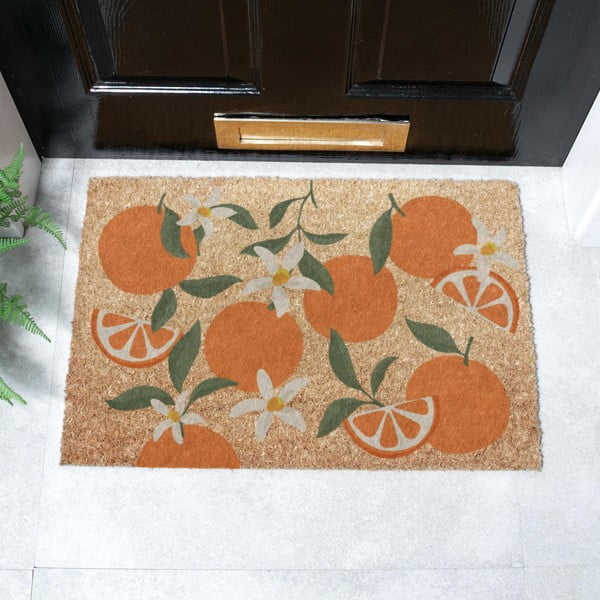 Zerbino in fibre di cocco 40x60 cm Orange – Artsy Doormats-image-2