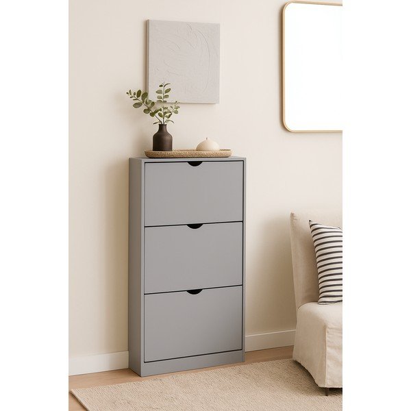 Scarpiera grigia con ante ribaltabili 60x118x24 cm Stelo – Bonami Essentials-image-4