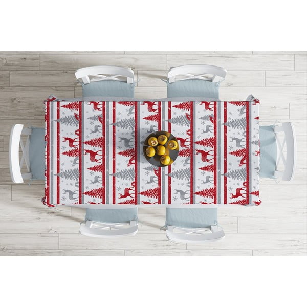 Tovaglia natalizia in misto cotone Winter Landscape, 140 x 180 cm Christmas - Minimalist Cushion Covers-image-1