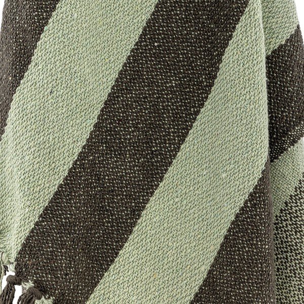 Coperta verde in cotone riciclato 130x160 cm Frello – Bloomingville-image-3