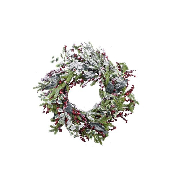 Ghirlanda decorativa Time, ⌀ 60 cm Snowy - Ego Dekor