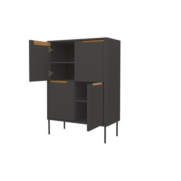 Cassettiera nera , 90 x 128 cm Switch - Tenzo-image-3