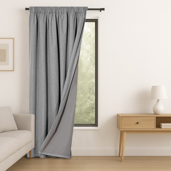 Tenda oscurante grigia 140x250 cm Corita – Restilo-image-1