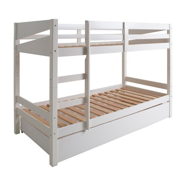 Letto a castello bianco per bambini con cassetto Torino - Marckeric-image-2