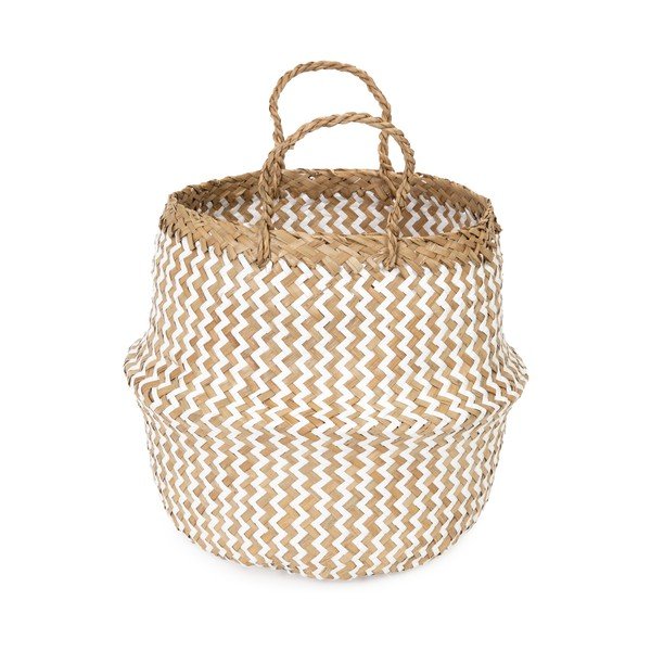 Cesto portaoggetti in seagrass chiaro , ⌀ 27 cm Zic Zac - Compactor-image-3