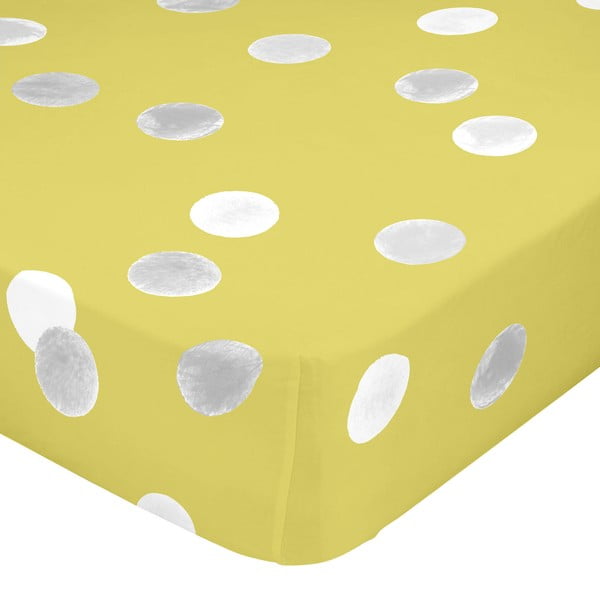 Lenzuolo di cotone Basic , 105 x 200 cm Confetti - Happy Friday