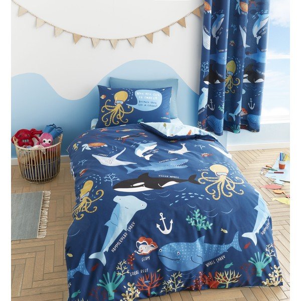 Biancheria da letto per bambini 200x135 cm Ocean Life - Catherine Lansfield-image-1
