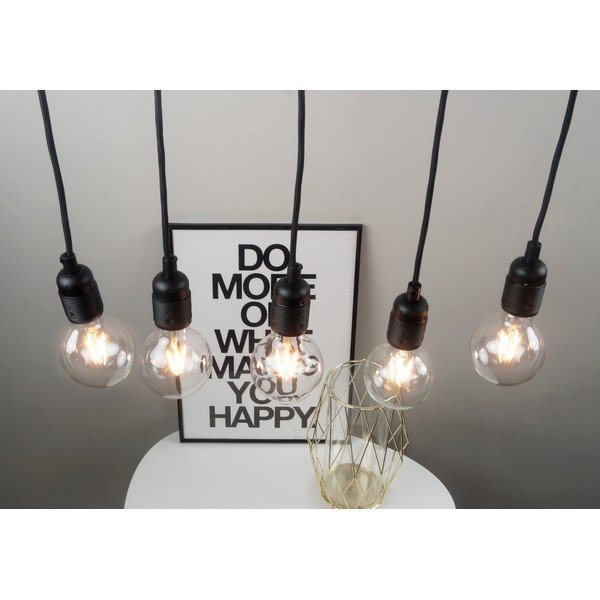 Lampada a sospensione nera con paralume in metallo ø 4 cm Uno - Sotto Luce-image-2