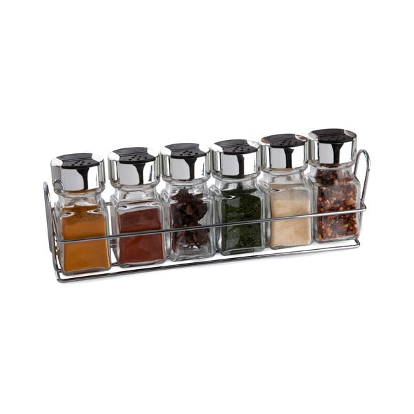 Set di 6 spezie piccanti con supporto - Sabichi-image-1