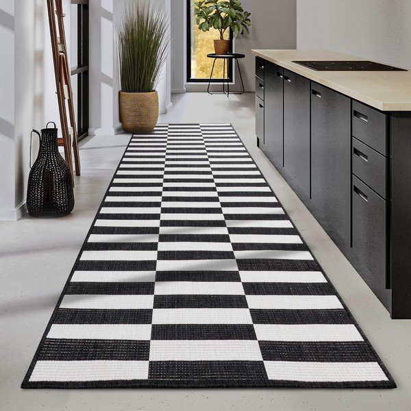 Passatoia bianca e nera 80x200 cm Viela – Hanse Home-image-2