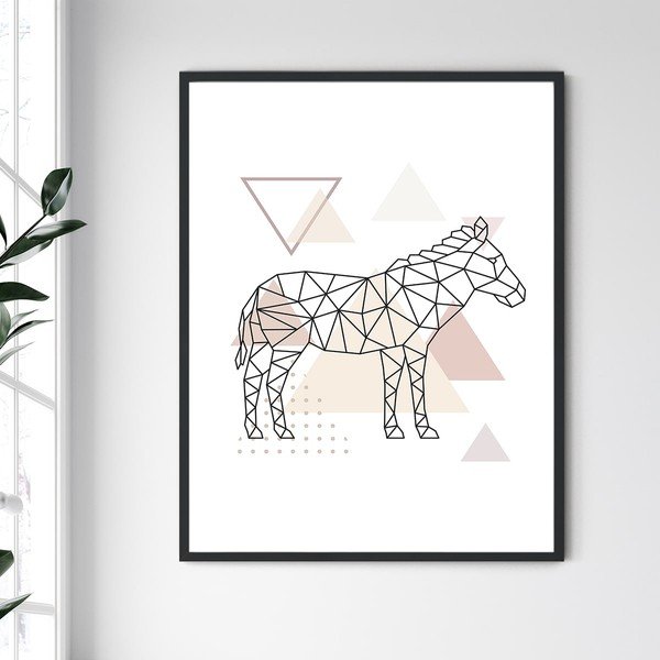 Nástěnný obraz v rámu North Carolina Frame Donkey, 30 x 40 cm