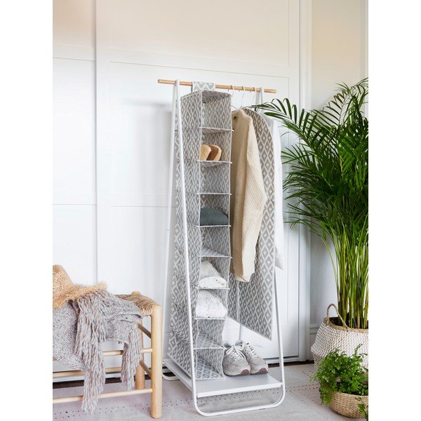 Appendiabiti in metallo bianco Rail - Compactor-image-1