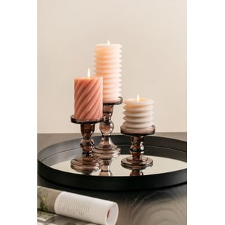 Portacandele in vetro marrone Art Glass Art - PT LIVING
