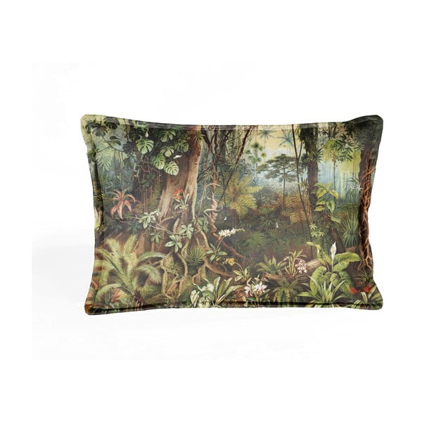 Cuscino in velluto marrone-verde Sabana, 50 x 35 cm - Velvet Atelier
