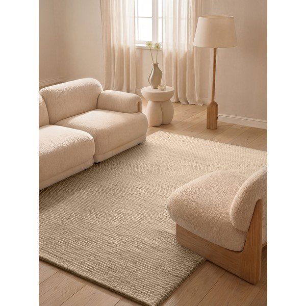 Tappeto beige in lana tessuto a mano 200x300 cm Richmond Diana – Ted Baker-image-1