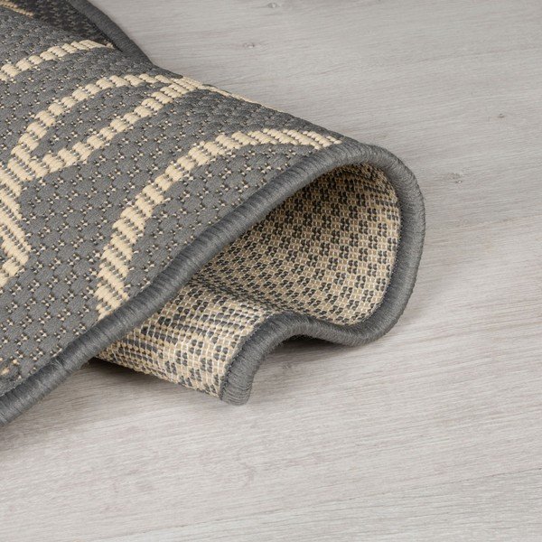 Tappeto rotondo per esterni grigio/beige ø 160 cm Milan - Flair Rugs-image-3