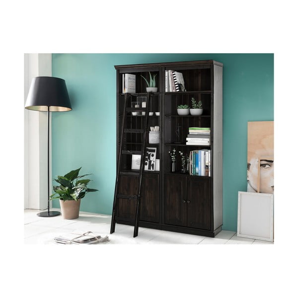 Libreria in legno di pino marrone 148x223 cm Anita - Støraa-image-1