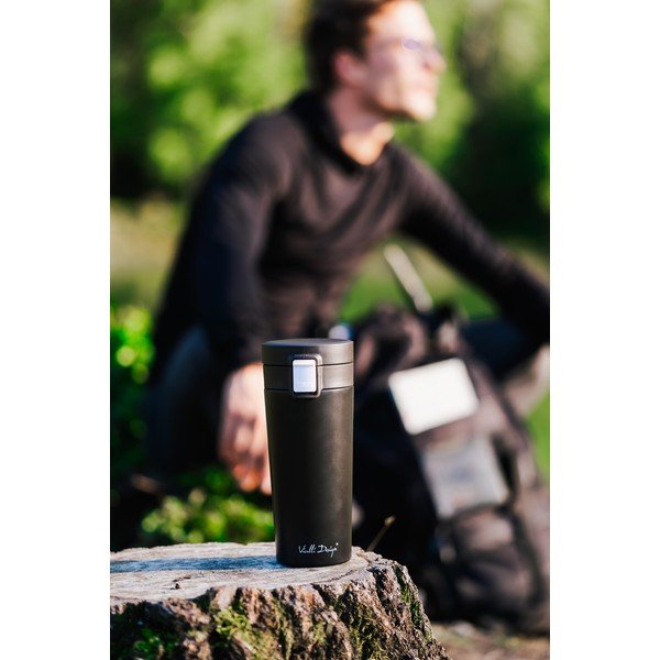 Termos da viaggio nero, 400 ml Fuori - Vialli Design-image-4