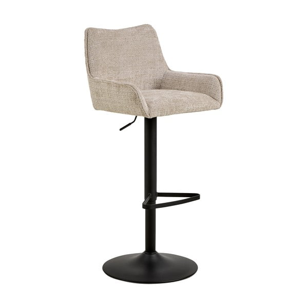 Sgabello da bar beige con altezza regolabile/con braccioli (altezza della seduta 85 cm) Eddie – Actona