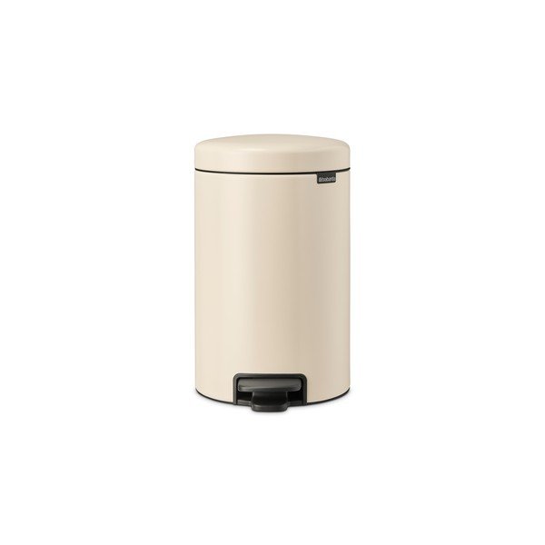Cestino per la spazzatura beige in acciaio con pedale 12 l NewIcon – Brabantia