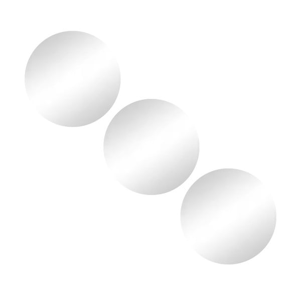 Set di specchi da parete 3 pz ø 15 cm – MSV