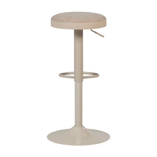 Sedia da bar beige imbottito con altezza regolabile Mevo – WOOOD