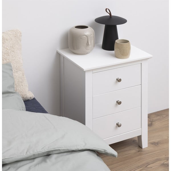 Comodino bianco Linnea - Actona-image-1
