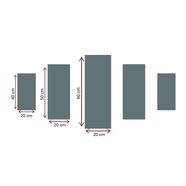 Dipinti in set da 5 pezzi Winter Sunset - Wallity-image-2