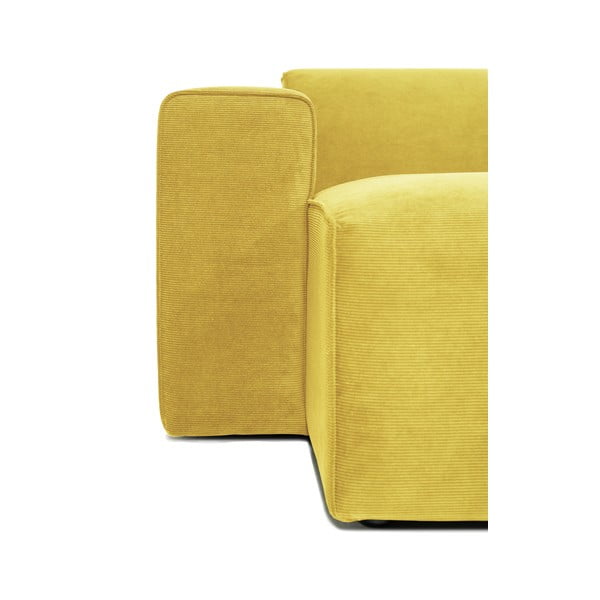 Divano angolare in velluto a coste giallo (angolo sinistro) Sting - Scandic-image-3