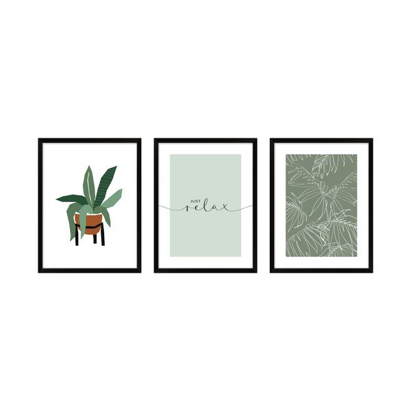 Set di 3 poster 30x40 cm Relax - knor