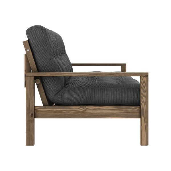 Divano letto nero-antracite 205 cm Knob - Karup Design-image-4