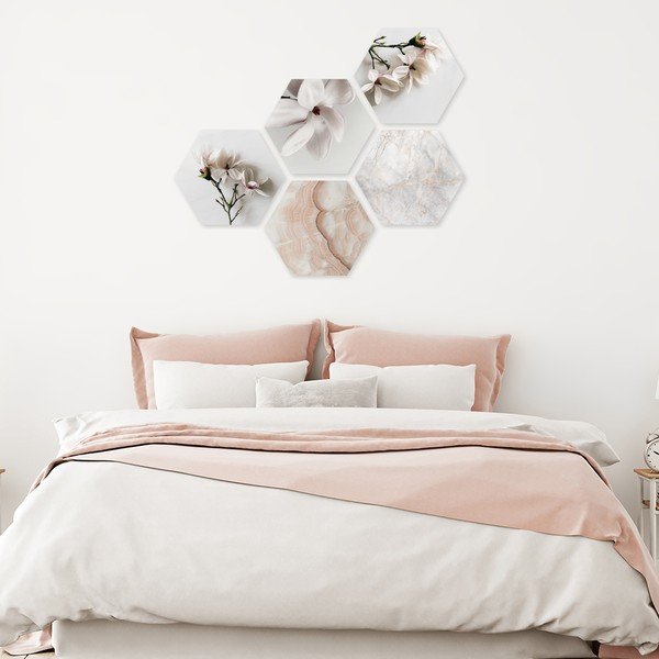 Dipinti in set di 5 33,2x29,5 cm Heksagon - knor-image-1