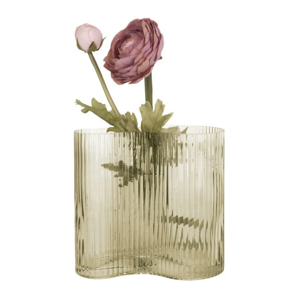 Vaso in vetro verde Allure Wave - PT LIVING-image-4