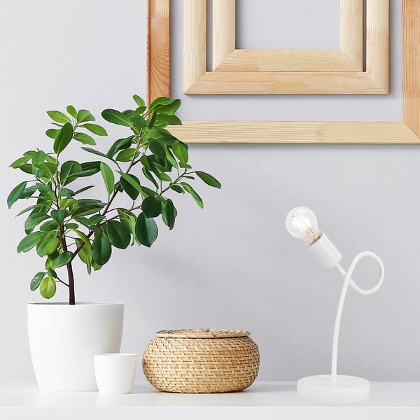 Lampada da tavolo bianca Camilla - LAMKUR-image-1