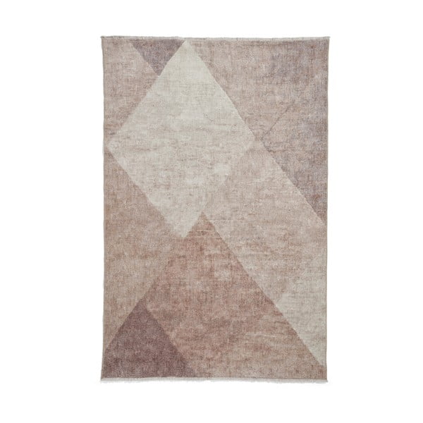 Tappeto in marrone chiaro in misto cotone lavabile 122x170 cm Whisper – Think Rugs