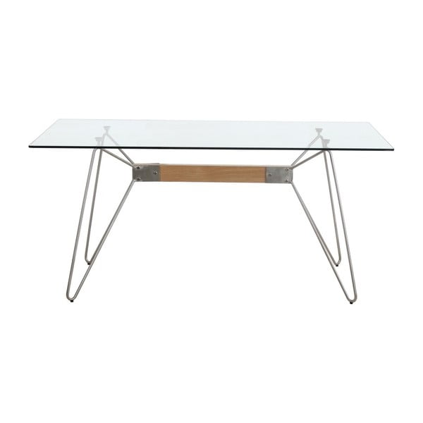 Tavolo da pranzo con gambe nere Nicole, 160 x 90 cm - Marckeric-image-1