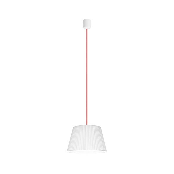 Světlo Kami S, bílá/červený kabel