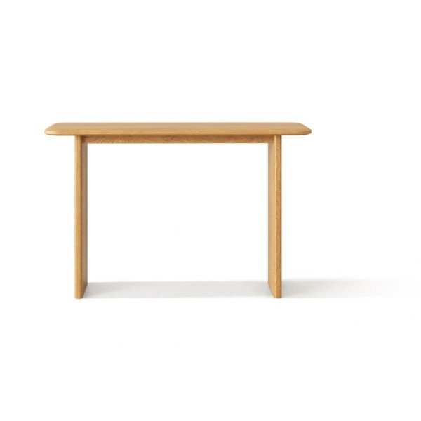 Tavolo consolle di colore naturale in rovere massiccio 40x120 cm Charlotte – Micadoni -image-1