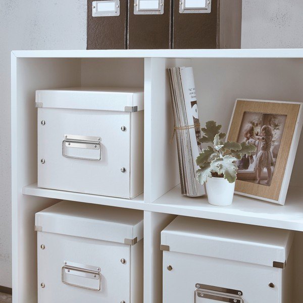 Scatola di cartone bianca con coperchio 26x26x24 cm Click&Store - Leitz-image-1