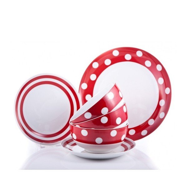 Porcelánový set Minnie, 12 ks