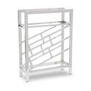 Portabottiglie in metallo argento lucido per 12 bottiglie Barolo - Premier Housewares