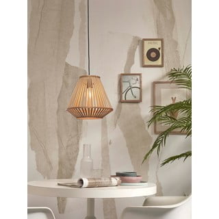 Lampada a sospensione con paralume in bambù in colore naturale ø 30 cm Merapi - Good&Mojo