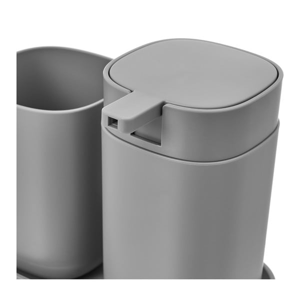 Set di accessori da bagno grigi - Casa Selección-image-2