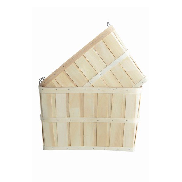Sada 2 dřevěných košíků House Doctor Storage