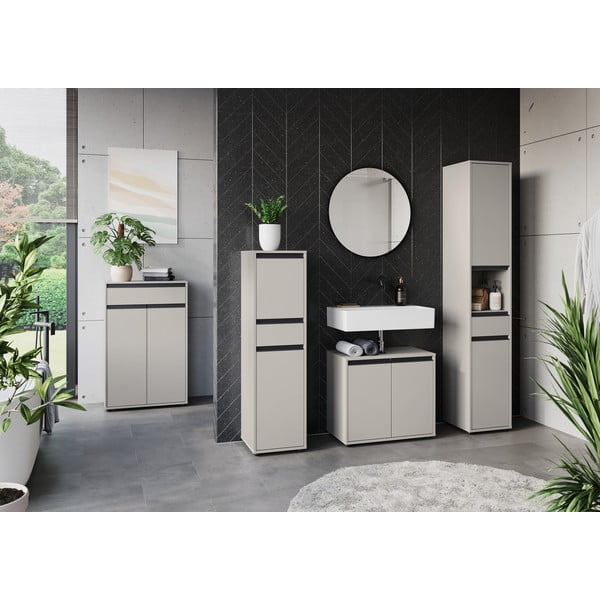 Mobile grigio per lavabo 63x55 cm Lemont - Germania-image-1
