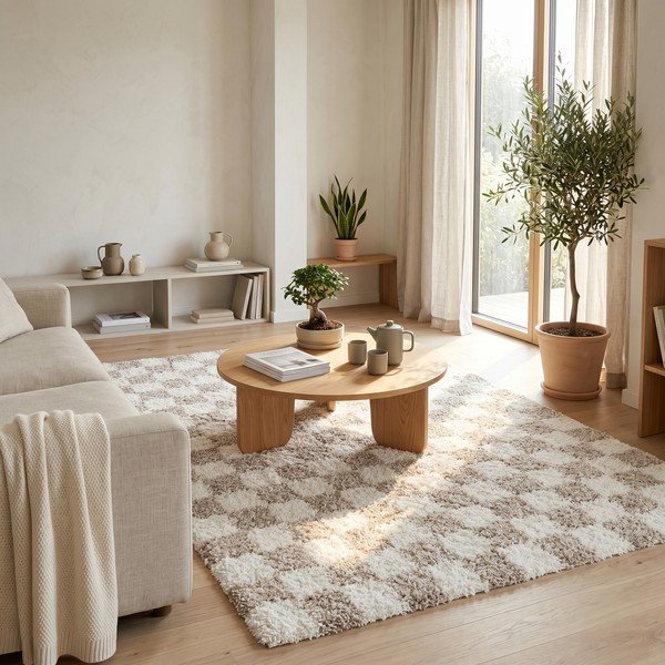 Tappeto beige/crema 120x170 cm Grida - ESTE-image-4