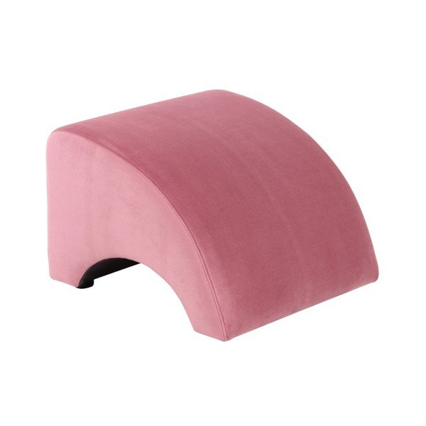 Pouf in pelle scamosciata Brandford rosa - Max Winzer